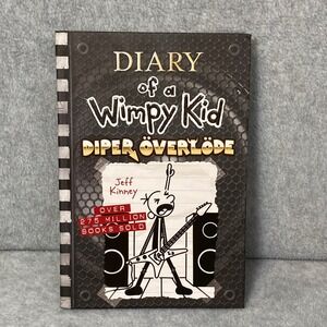 Diary of a‎ Wimpy Kid Diper Overlode 17 Kids Hardcover Black Jeff Kinney EUC